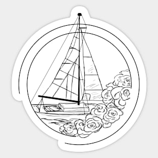 Sail Away Sticker